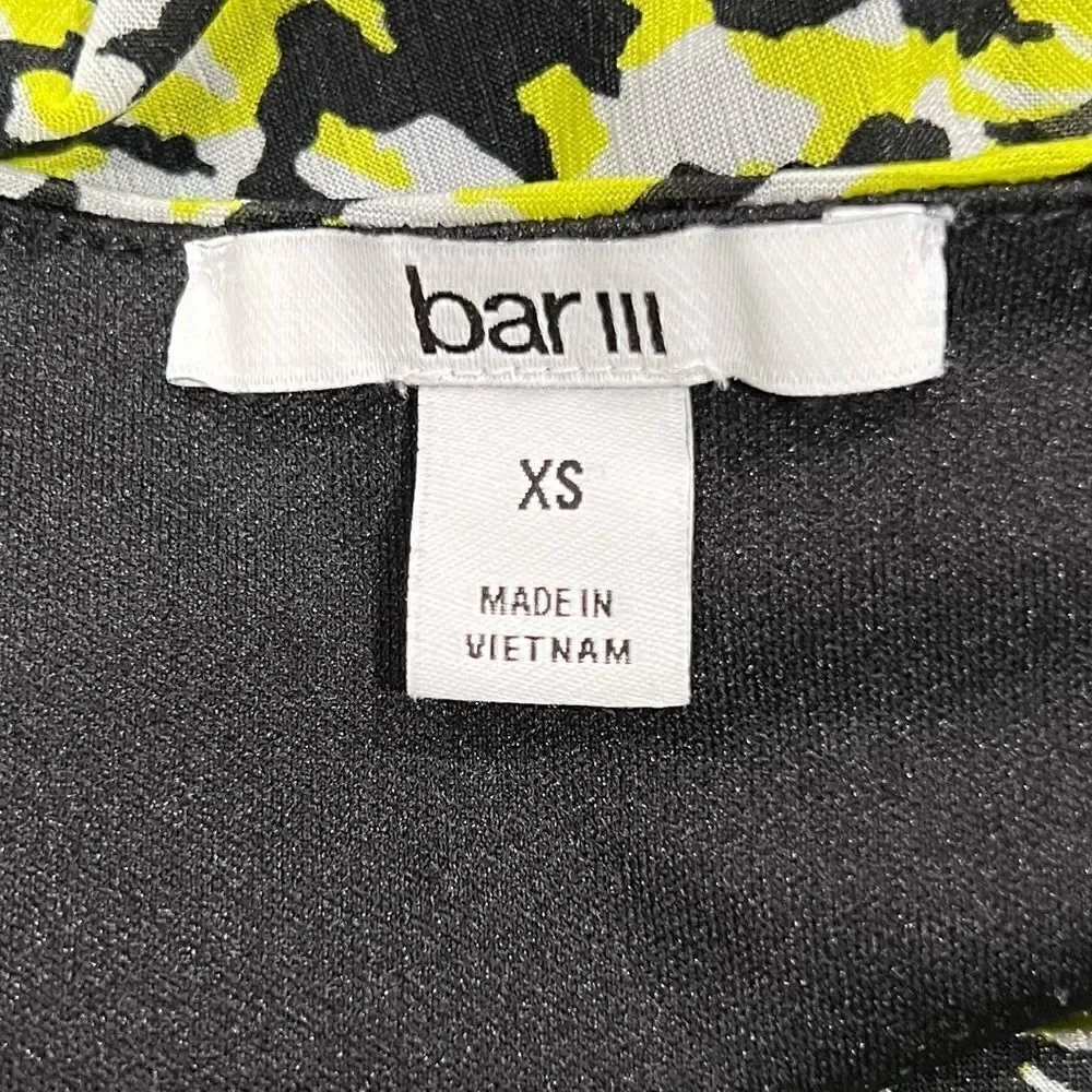 Bar III Green Houndstooth Mini Party Dress Women’s XS
